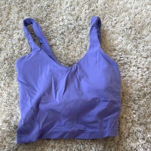 Lululemon Athletica Purple Crop Top with Wide Straps